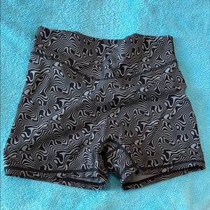 Balance Athletica Black and White Patterned Bike Shorts